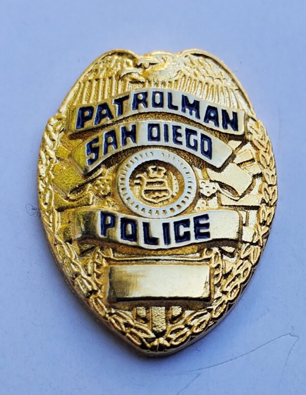 San Diego Patrolman MINI PIN Hat Lapel Tie Tack Police Department California SDPD