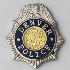 Denver Police MINI PIN Lapel Pin Hat Tie Tack Law Enforcement Department DPD Badge