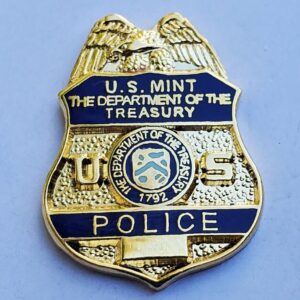 US Mint Department of Treasury Police Badge Mini Pin Lapel Tie Tac Hat USDT
