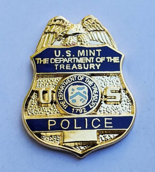 US Mint Department of Treasury Police Badge Mini Pin Lapel Tie Tac Hat USDT