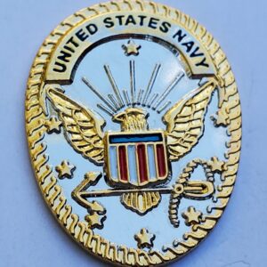 US Navy Mini Pin Semper Fortis Always Courageous USN Naval Medal Hat Tie Tack Badge