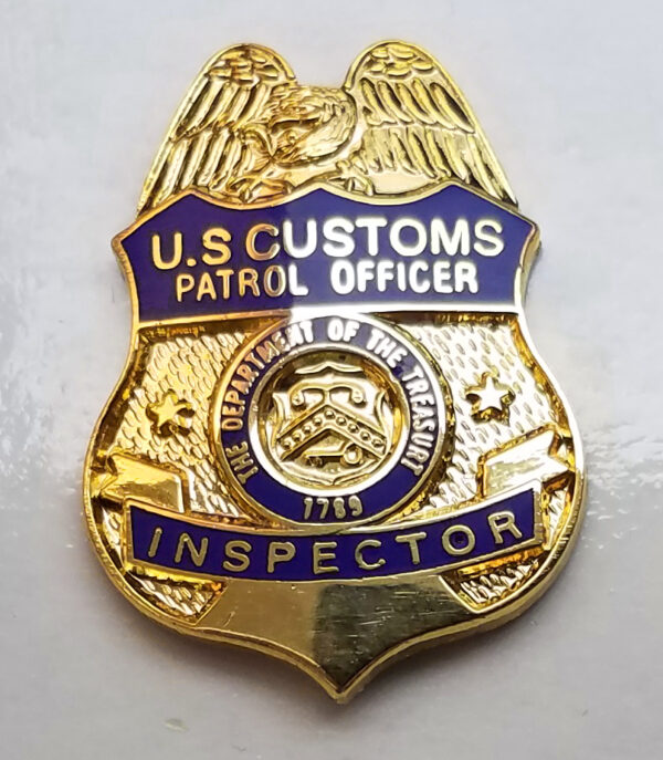 US Customs Patrol Officer Inspector Badge Mini Pin Lapel Tie Tac Hat Tack CBPO Border
